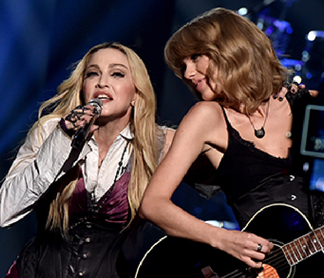 Madonna & Taylor Swift-2015-iHeartRadio-Music-Awards