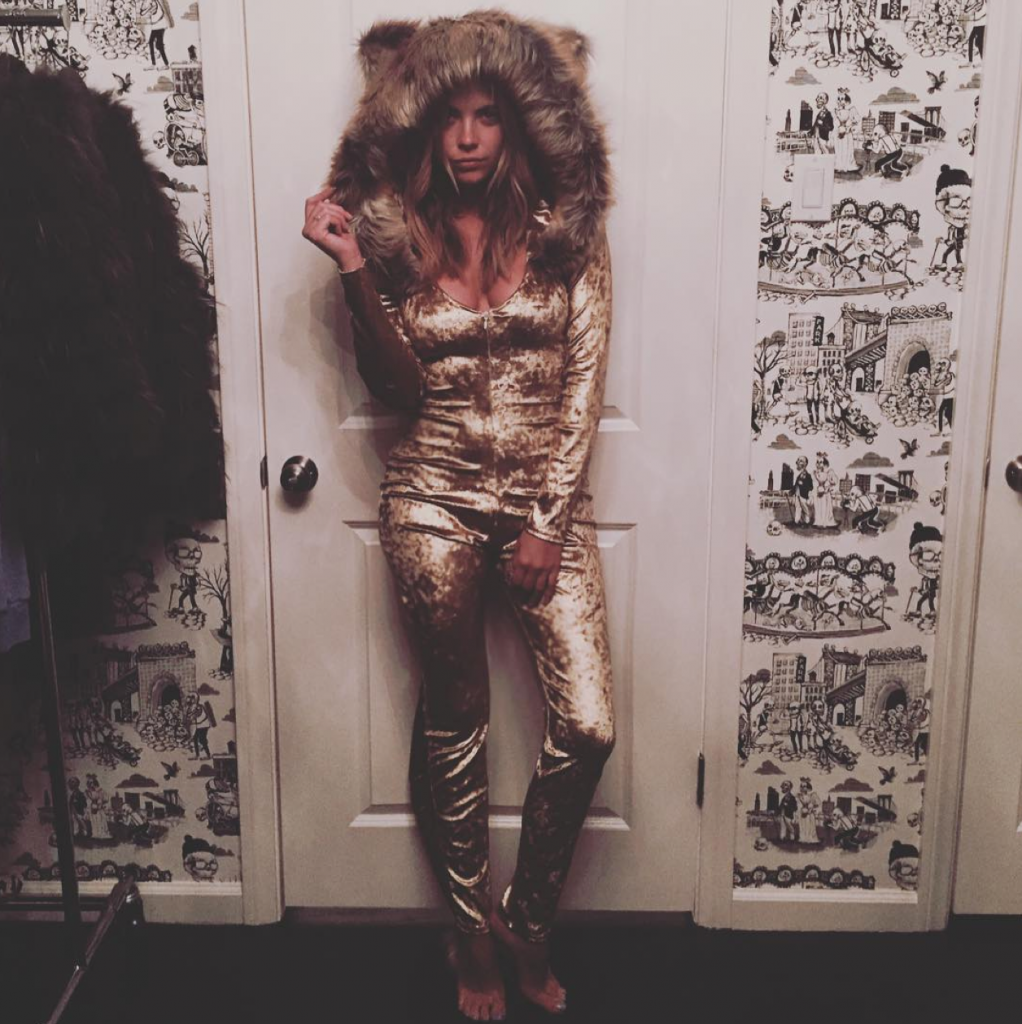 ashley benson instagram-lion costume