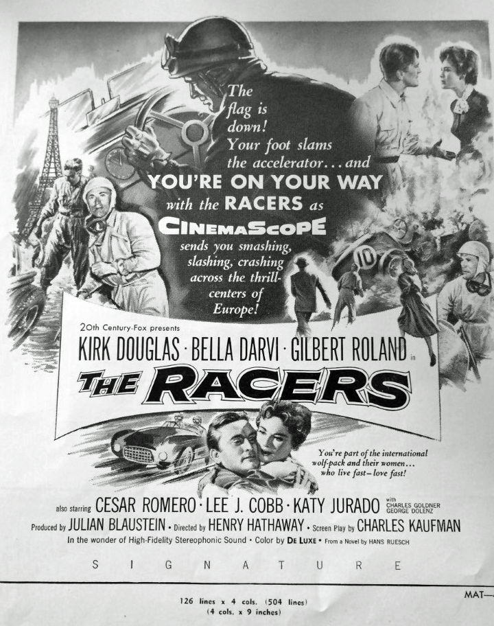 The Racers--very busy non-bass ad