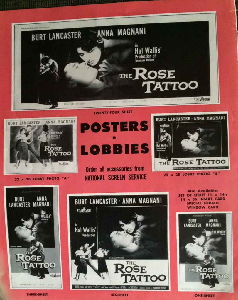 The Rose Tattoo Posters from Pressbook1