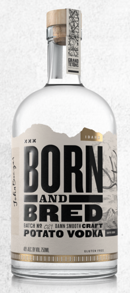 born and bred vodka bottle
